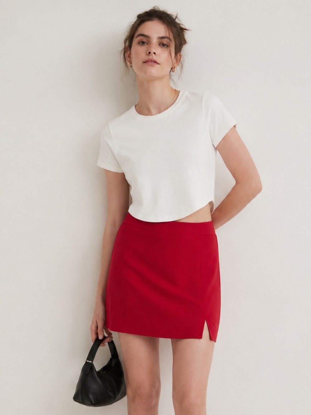 Madewell Women’s Heavyweight Jersey Crewneck Tee Lighthouse Off White Size XL